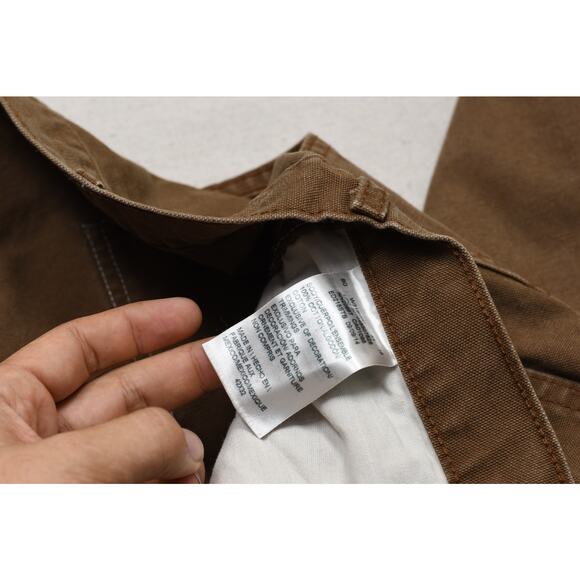 Dickies Men's Carpenter Work Pants Tan Duck Canvas Size 42x30 - Picture 7 of 8